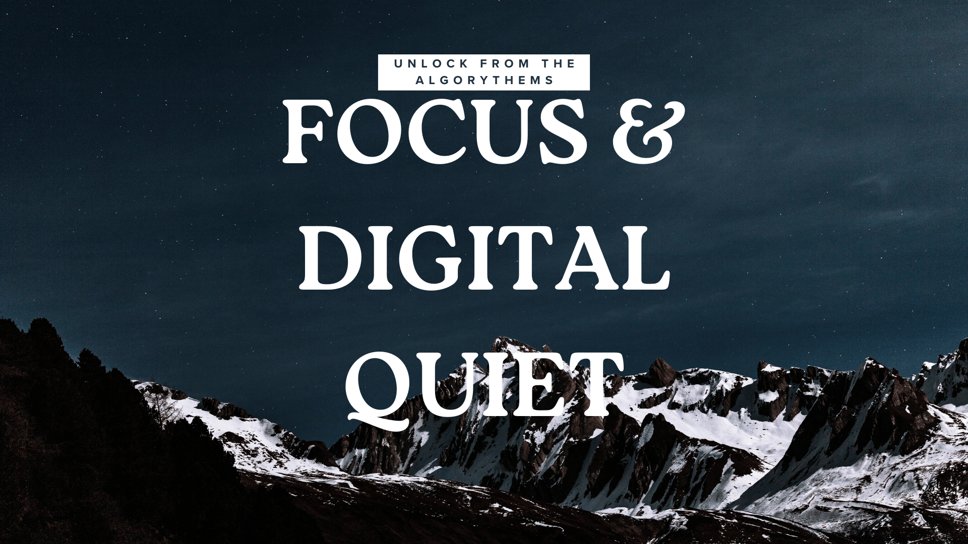 Zen sand pattern for focus