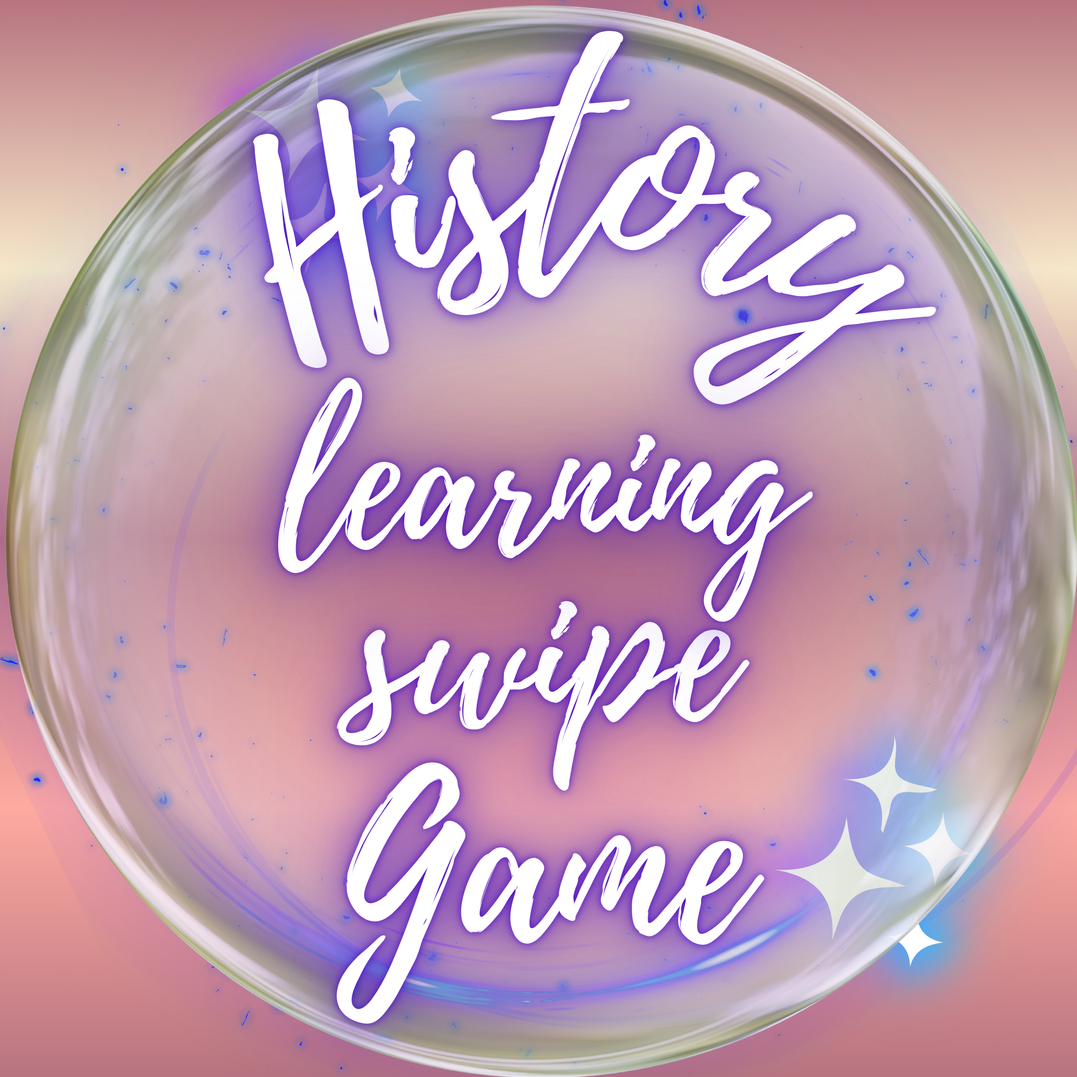 History learning swiping game